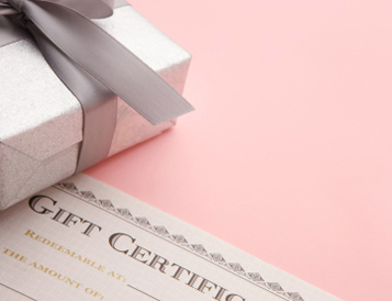 our gift certificates